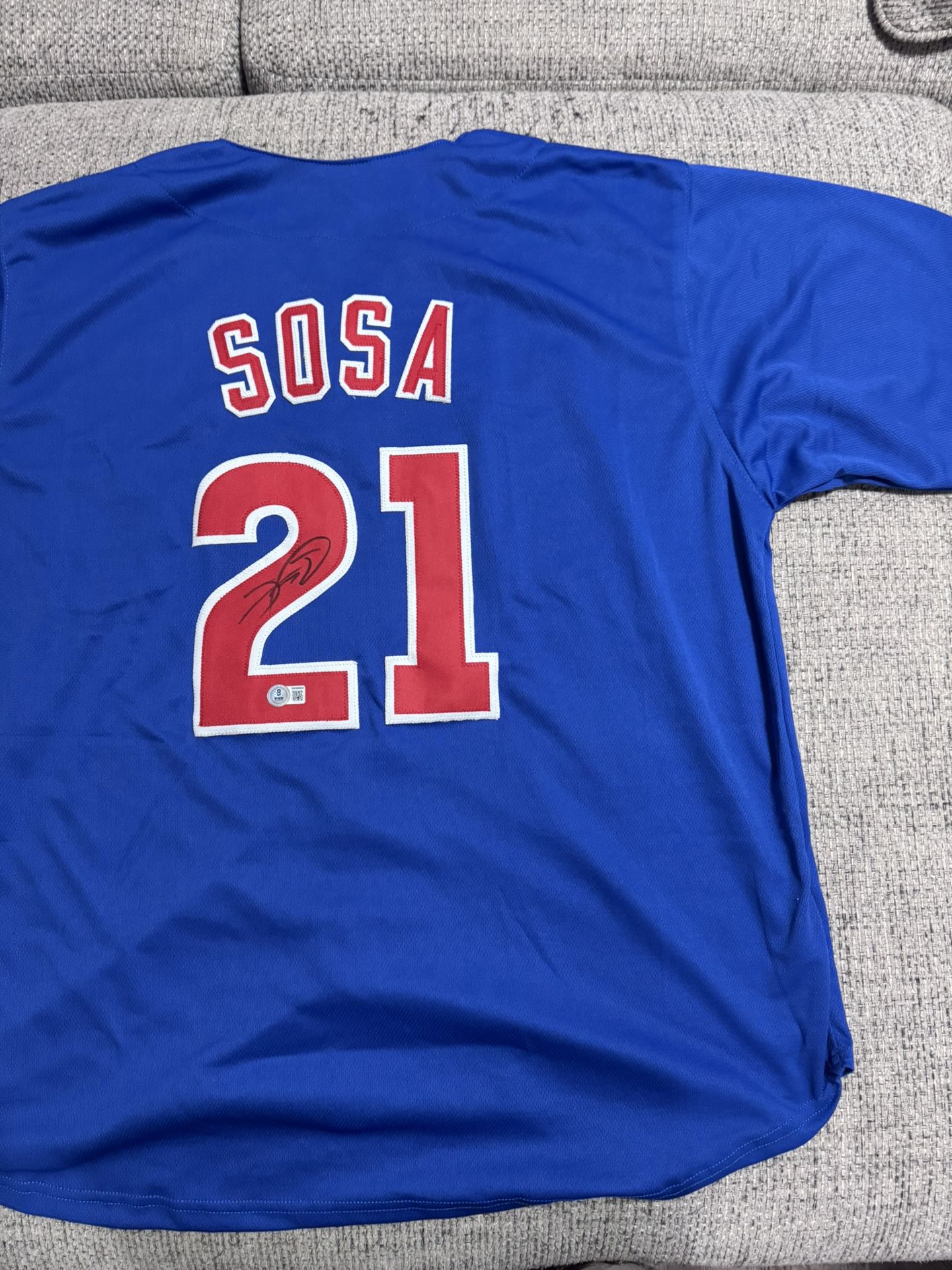 Sammy Sosa Signed Autograph Custom Jersey - Beckett Coa - Chicago Cubs