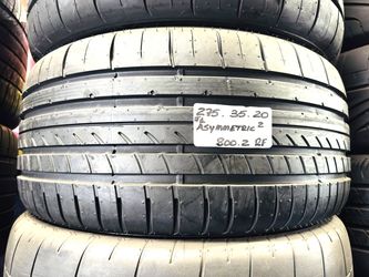 Set of 2 NEW Tires  275/35ZR20 GOODYEAR EAGLE ASYMMETRIC2 RFT RUN FLAT 275/35R20 ULTRA HIGH PERFORMANCE SPORTCARS SEDAN TYRES 275 35 20