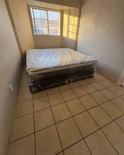 ⚡️FREE DELIVERY⚡️NEW 12” PillowTop Bamboo Mattress and Box Spring - Twin Full Queen King Cal King 🛏️😴