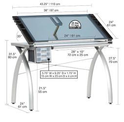 Desk (Glass Top)