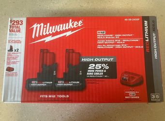 M12 5AH High Output Batteries And Charger
