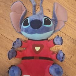 Disney Store 16" Stitch Alien Plush Red Space Suit