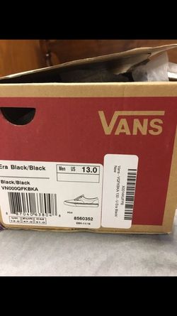 BRAND NEW VANS SZ 13