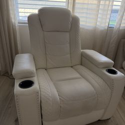 Real Leather Recliner 