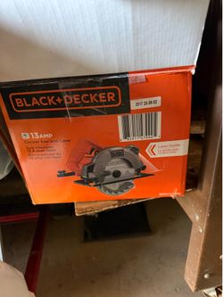 Black and decker 13 amp circular saw with laser