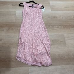 Pink Lace Dress