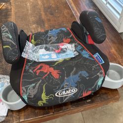 2 Graco Booster Seats (Dinosaur Print)