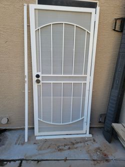 Security door with frame