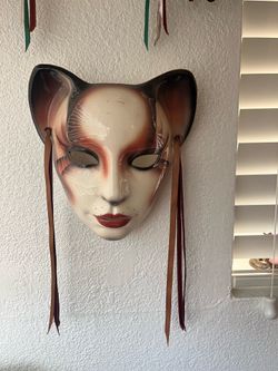 Vintage Wall Face Masks