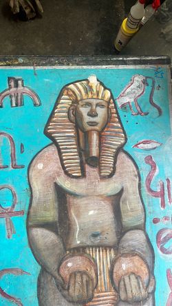 Egyptian inspired painting by KYZER