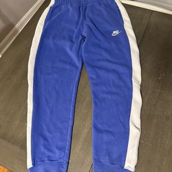 Blue Nike sweatpants