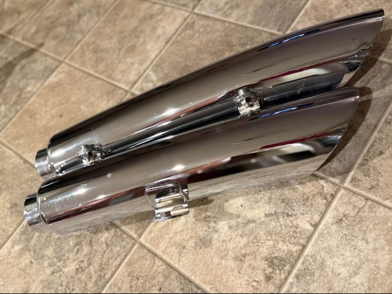 Genuine OEM '06 Harley VRod exhaust rear mufflers set
