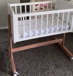 COMFYCUB BEDSIDE BASSINET Wood Excellent