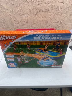 Banzai Aqua Drench 3-in-1 Splash Park for Outdoor