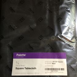 Black Square Tablecloth
