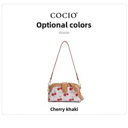COCIO New Red Cherry Series Single Shoulder Crossbody Small Backpack Hot-Selling Fashion Versatile Women's Bag Trendy 