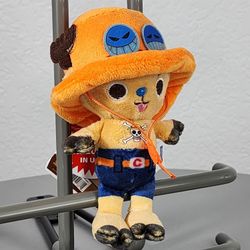5" One Piece Chopper As Portgas Ace Keychain Charm Plush