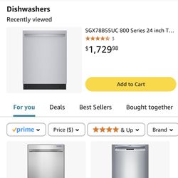 Bosch Dishwasher $400