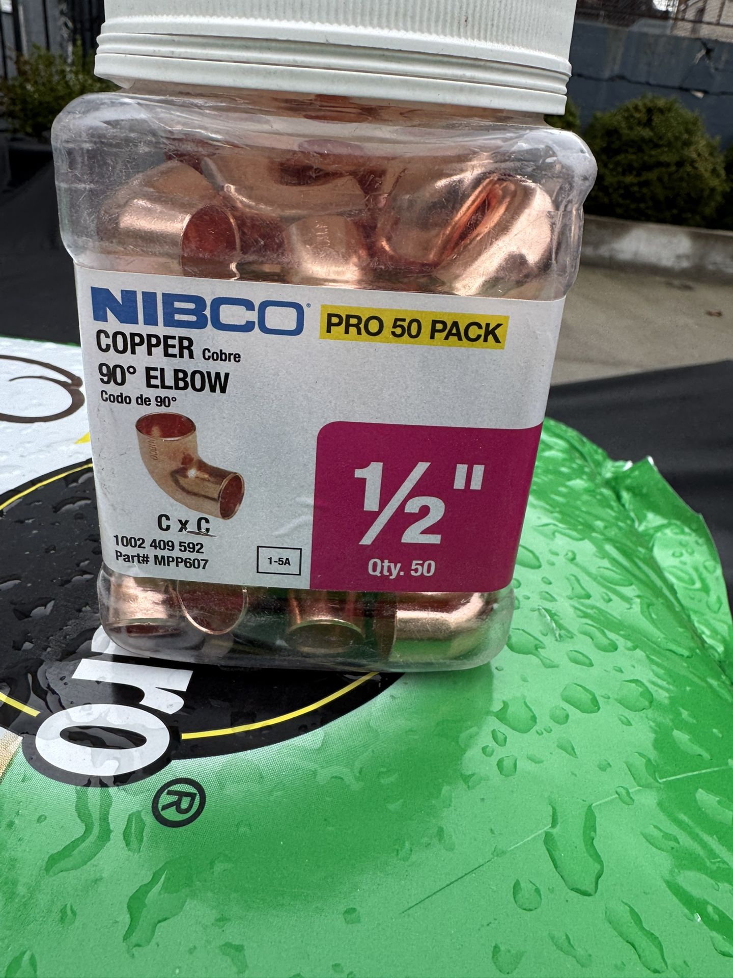 Everbilt 1/2 in. Wrot Copper 90-Degree Cup x Cup Elbow Fitting Pro Pack (50-Pack)