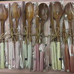 Wooden Colorful Spoon/chopstick Set 
