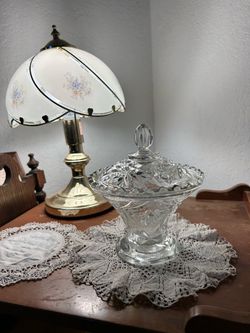 Crystal Glass Lidded Candy Dish