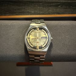 Vintage Citizen Automatic 21 Jewels – Gold Dial (1970s Japan)