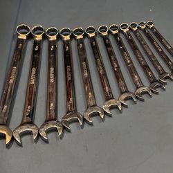 Matco Tools 12 PIECE METRIC 12 POINT COMBINATION WRENCH SET Includes sizes 8mm - 19mm