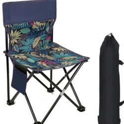 Ultralight Folding Camping Chair, Portable Outdoor Backpacking Chair for Fishing, Hiking, Picnic, Camping, Beach, Lawn, Concert, Compact Camping Chair