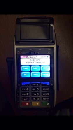 Wireless credit card reader