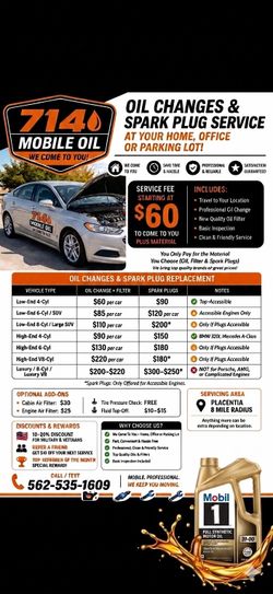 Oil change service