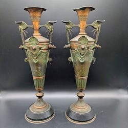 19th Century French Neoclassical Revival Bronze Candelabra Urns