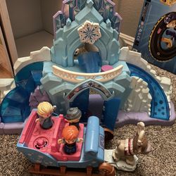 Frozen House With Sled