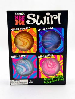 Authentic NeeDoh Swirl 4 Pack