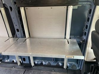 Aluminum Folding Shelves for RAM ProMaster Cargo Vans