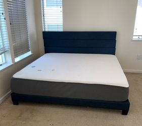 King size mattress and bed frame