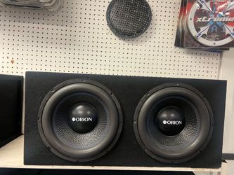 Two 12”s with enclosure box.. brand new