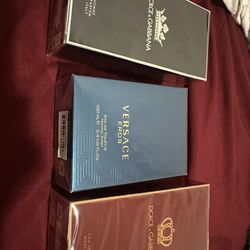 perfumes versace and dolce & gabbana, original and sealed