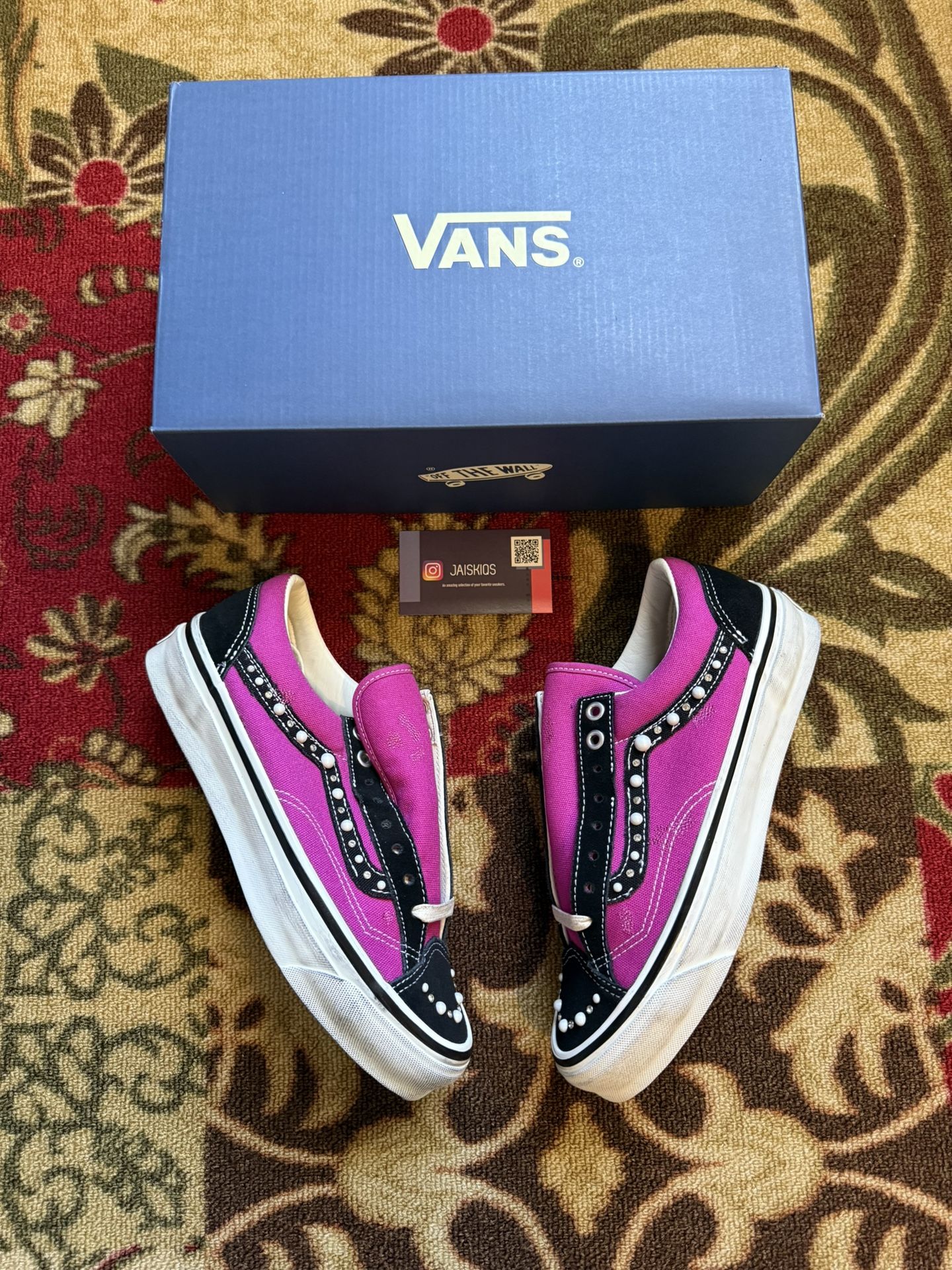 Vans Old Skool 36 Pearlized Fuchsia Red Sizes 7 And 7.5 Brand New