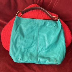 Lucky Brand Purse Turquoise All Leather 