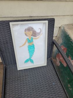 String art Mermaid frame