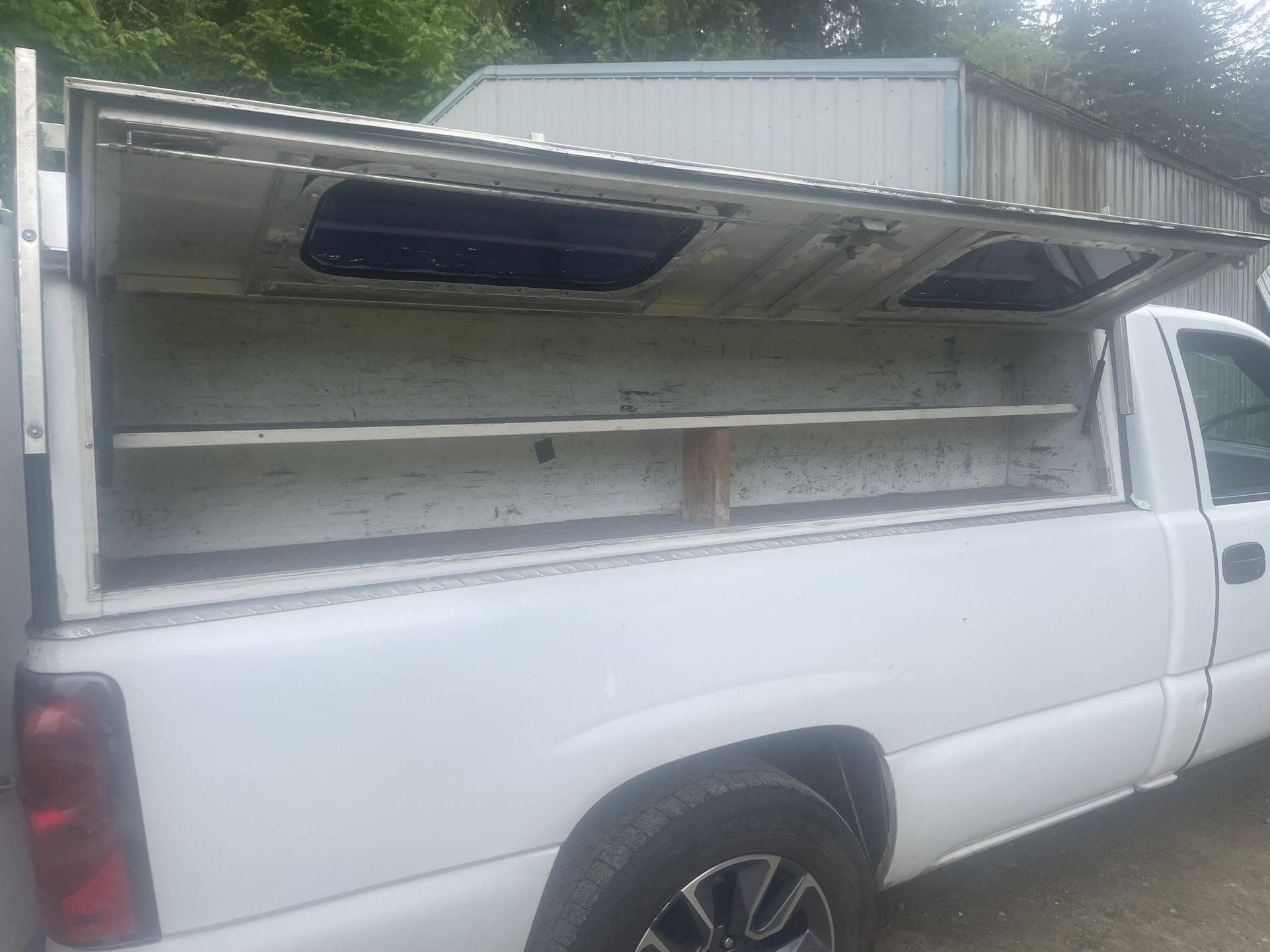 8 Foot Contractor Canopy And Slide Out Bed Insert