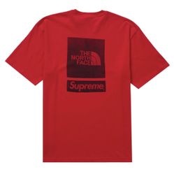 Supreme North Face Tee Brand New Size large Red 