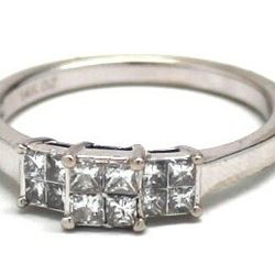 Ladies Diamond/14K White Gold Engagement Ring