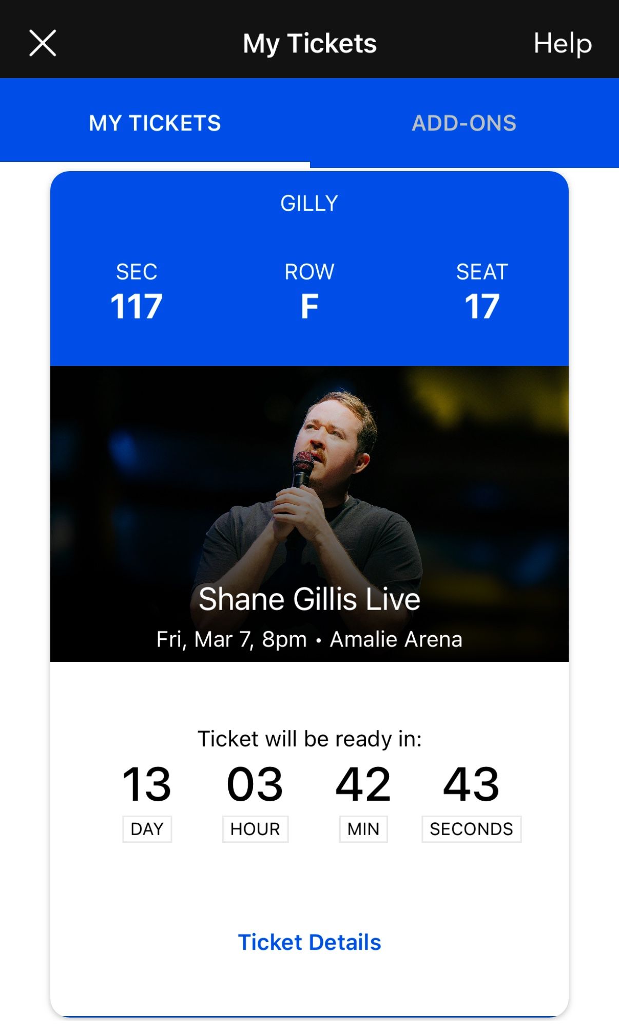 Shane Gillis Ticket