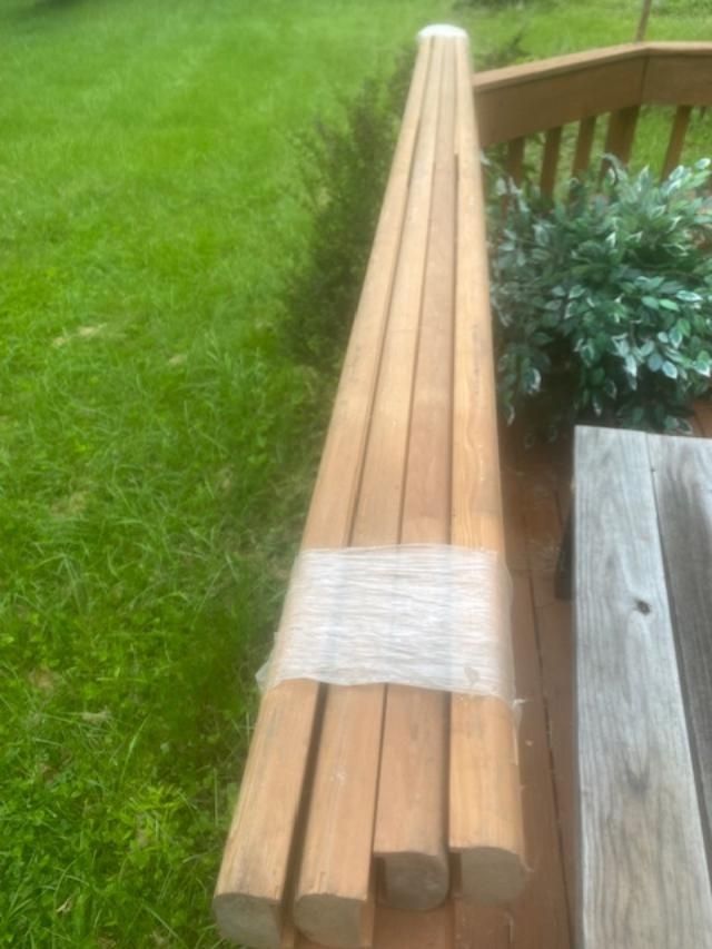 Hemlock 8 Ft Wood Handrails