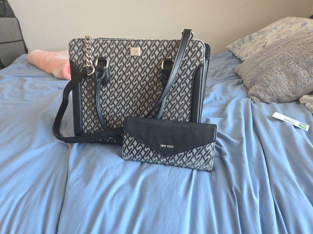Nine West Bag + Wallet