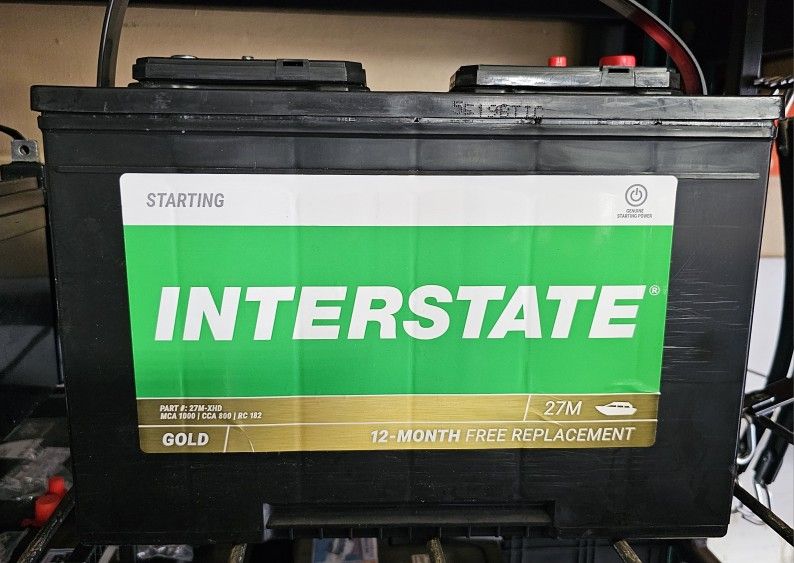 New group battery - Interstate, 1 year warranty