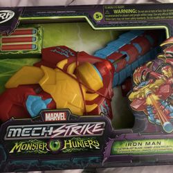 IRONMAN MECH STRIKE MONSTER HUNTER NERF SHOT TOY NEW
