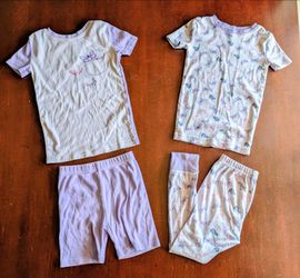 Girls Purple Butterfly Pajama Set Size 6 - Everett, WA