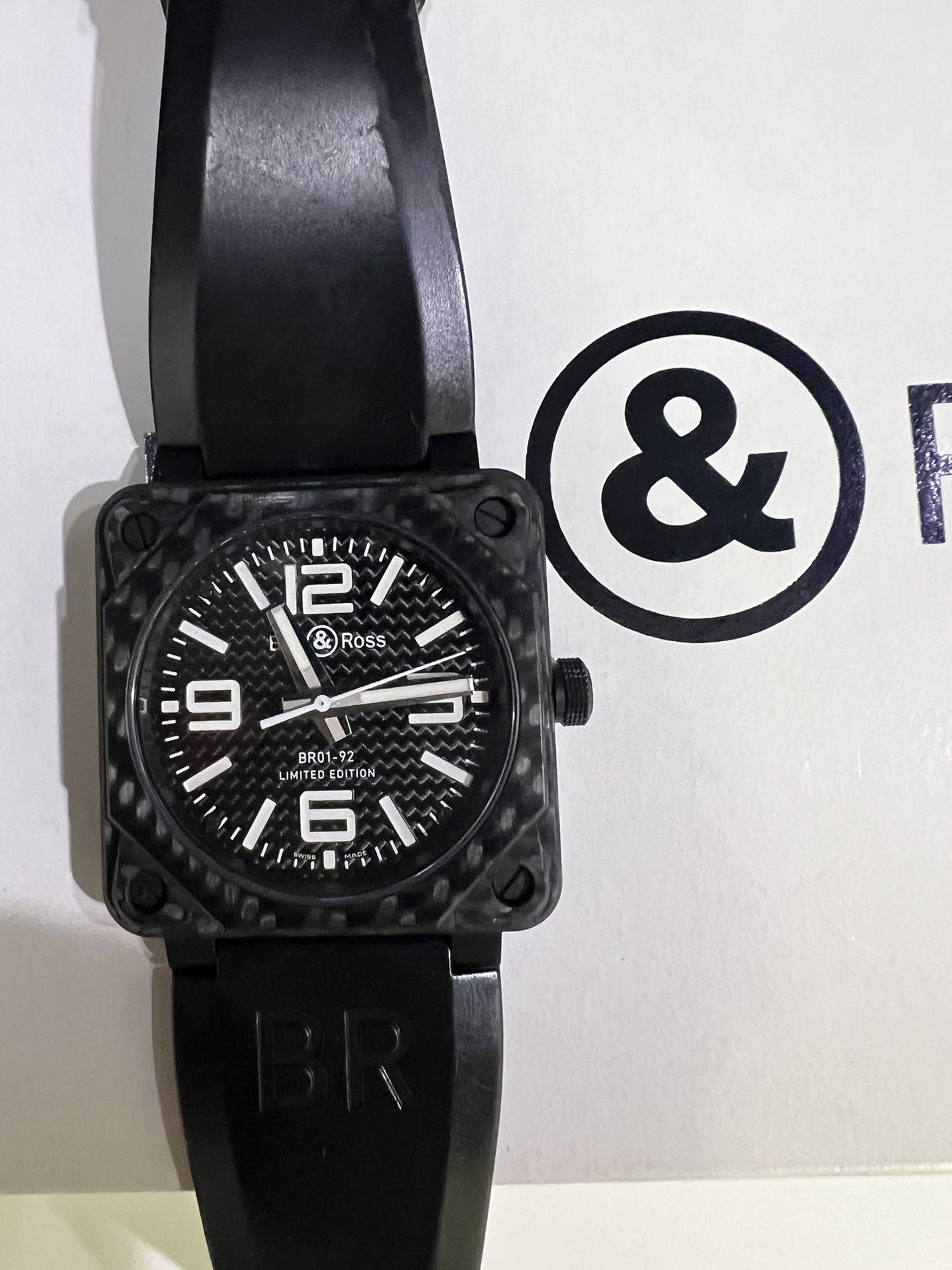 Bell & Ross Aviation Instruments Carbon Fiber Men's Watch BR0192-CA-FIBER